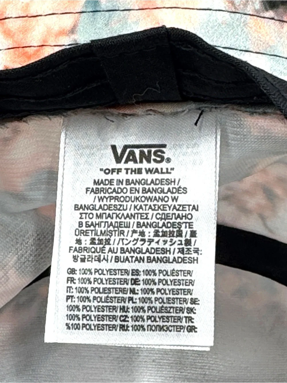 NWT Vans Undertone II Tie Dye Unisex Bucket Hat Size L / XL